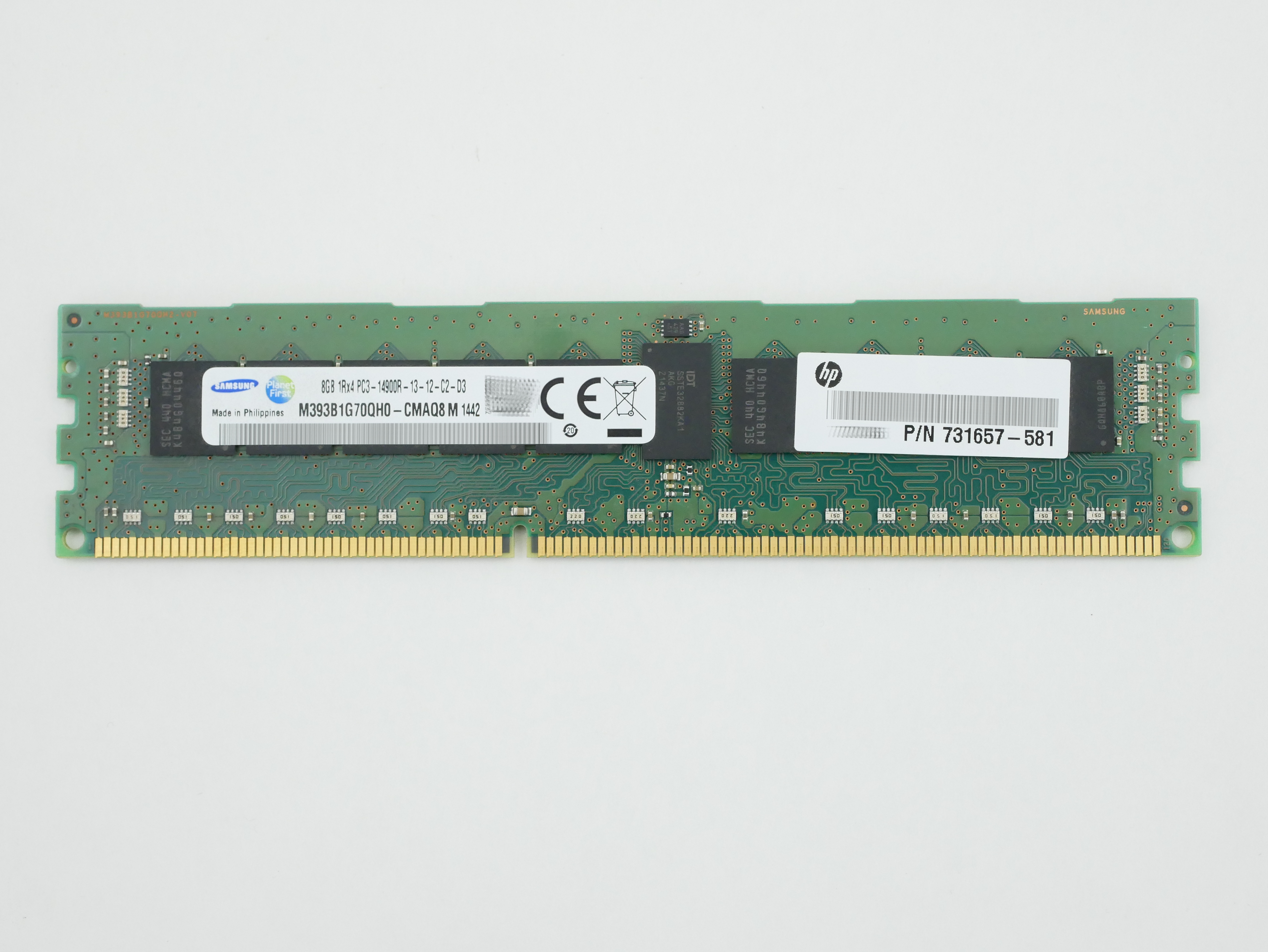 HP Samsung 8GB PC3-14900R DDR3-1866 Reg ECC DIMM M393B1G70QH0-CMA 731657-581