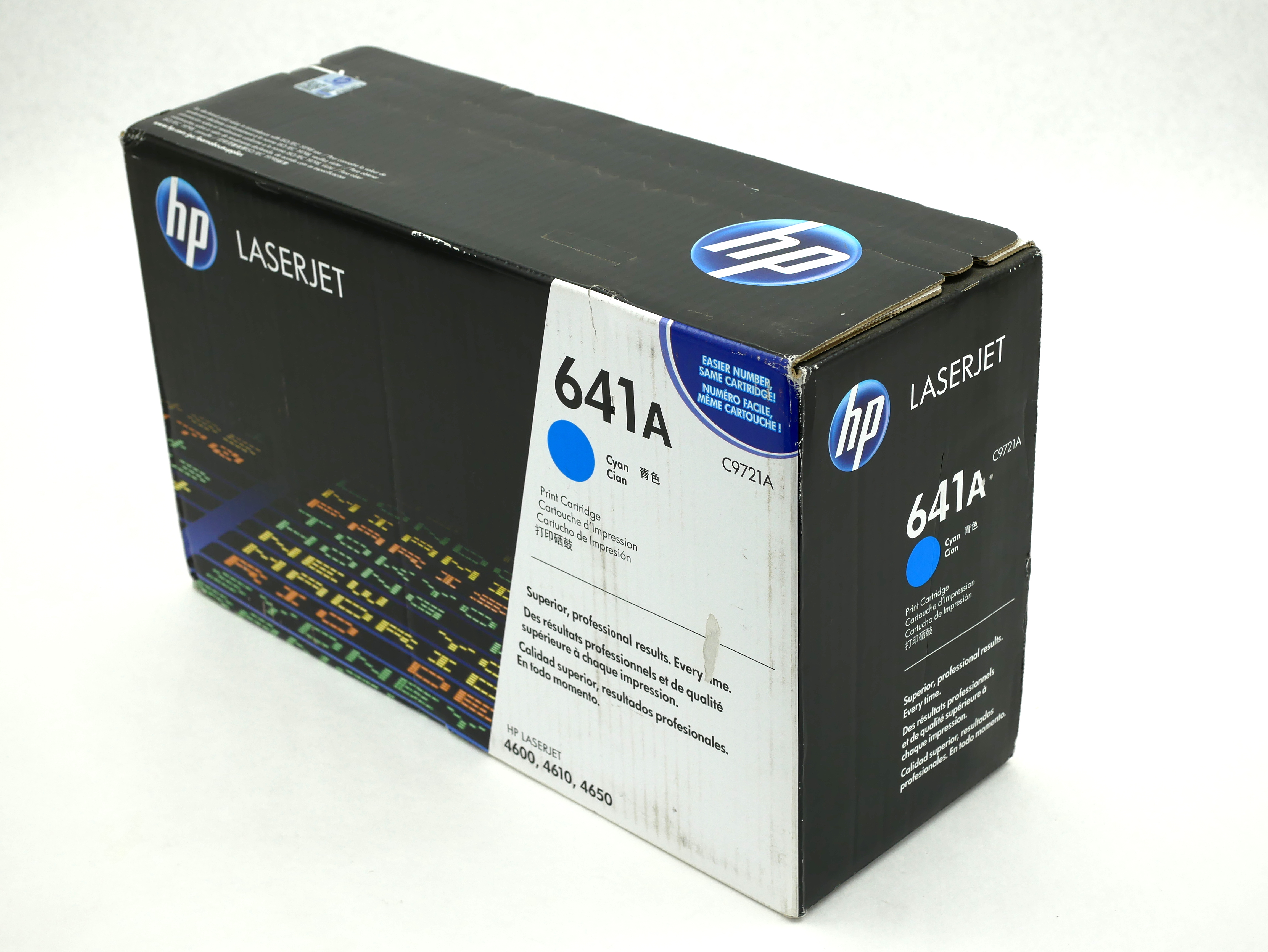 HP 641A Cyan Original LaserJet Toner Cartridge C9721A