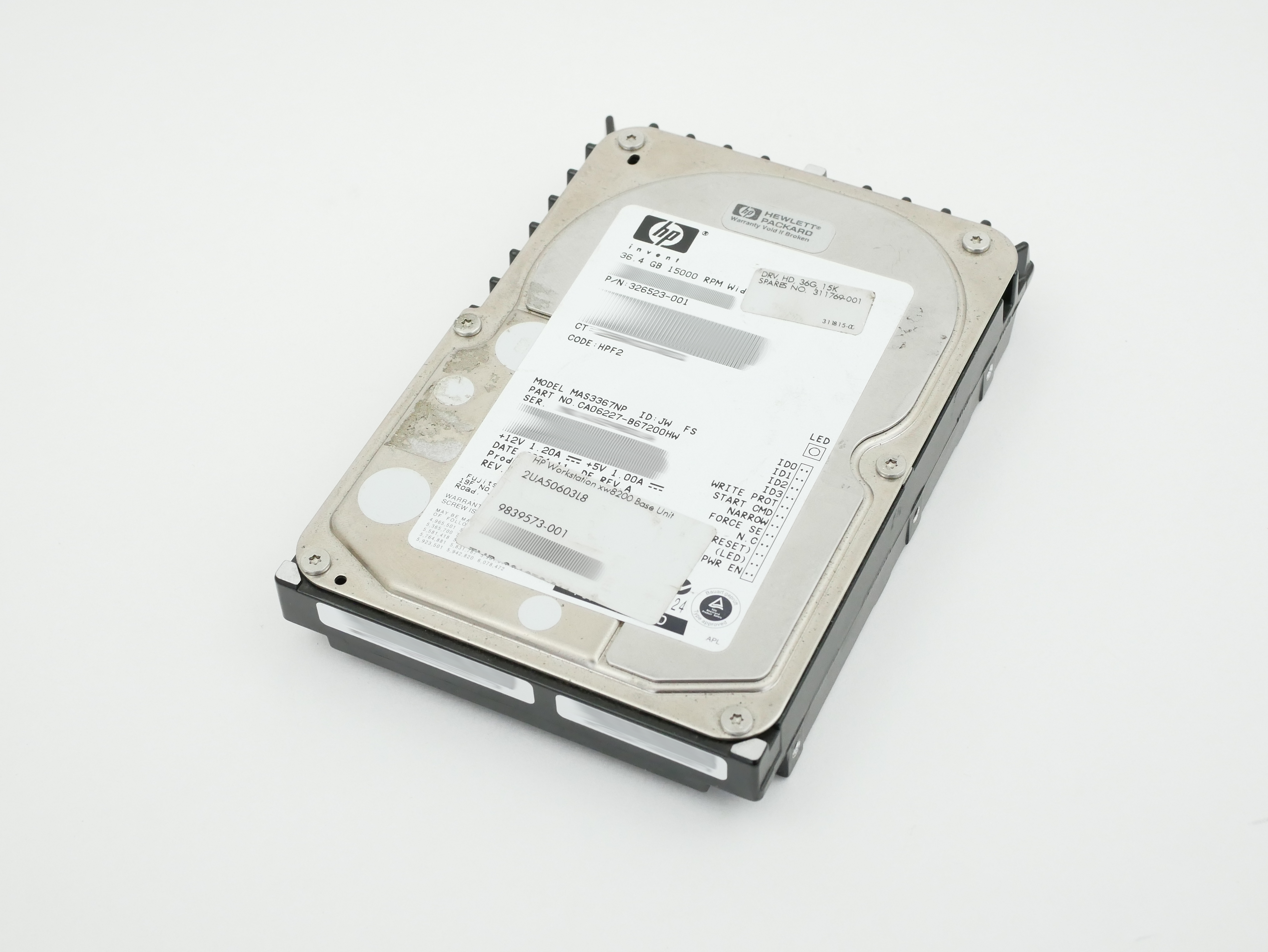 HP Fujitsu 36.4GB 15K RPM SCSI Ultra320 68-pin 3.5" MAS3367NP 326523-001