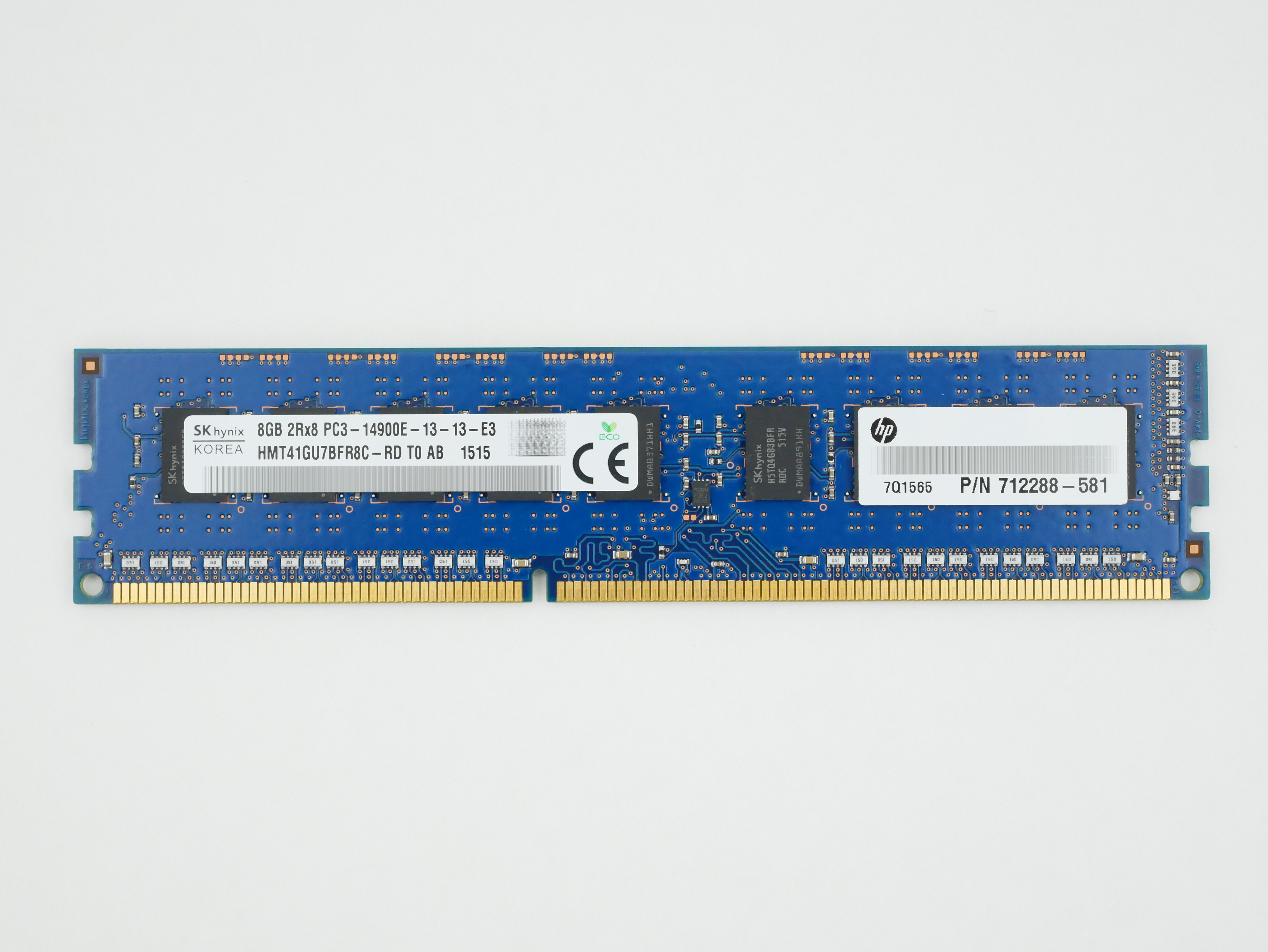 HP Hynix 8GB PC3-14900E DDR3-1866MHz ECC CL13 240pin HMT41GU7BFR8C-RD 712288-581