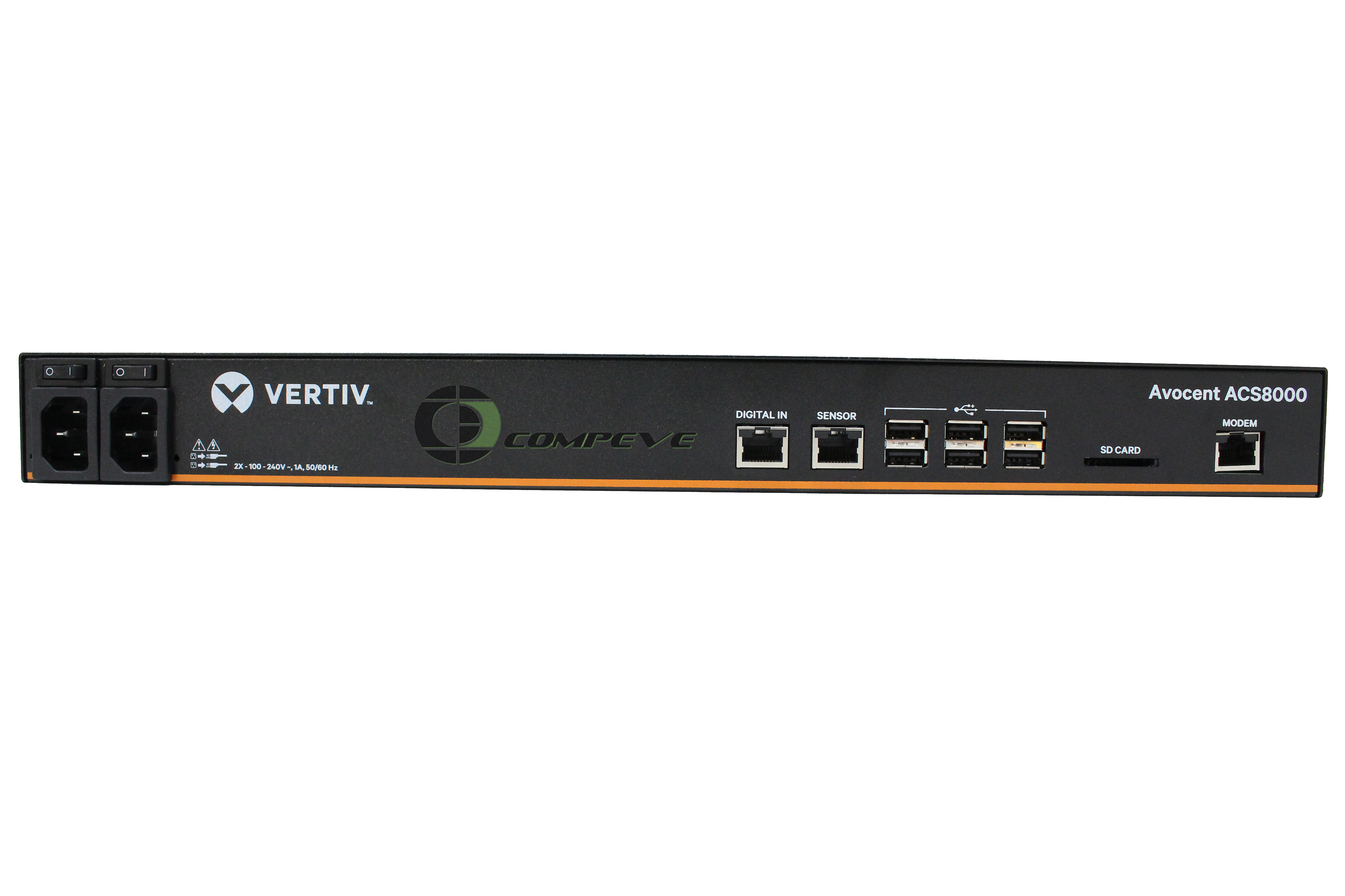 Vertiv Avocent ACS 8000 48-ports Serial Console Server Dual AC Modem 1U ACS8048MDAC-400 500-329-501