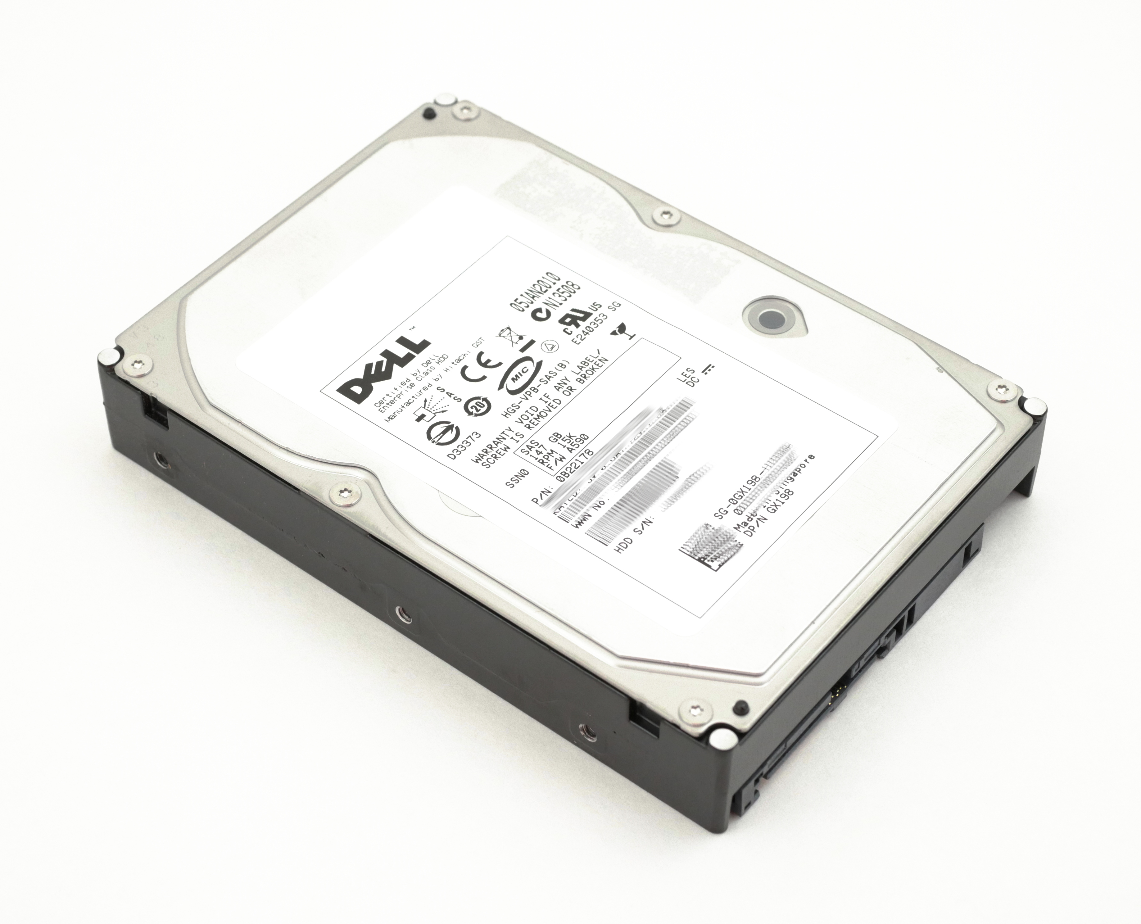 Dell 146GB HDD 15000RPM SAS 3Gbps 16MB Cache GX198 0B22178