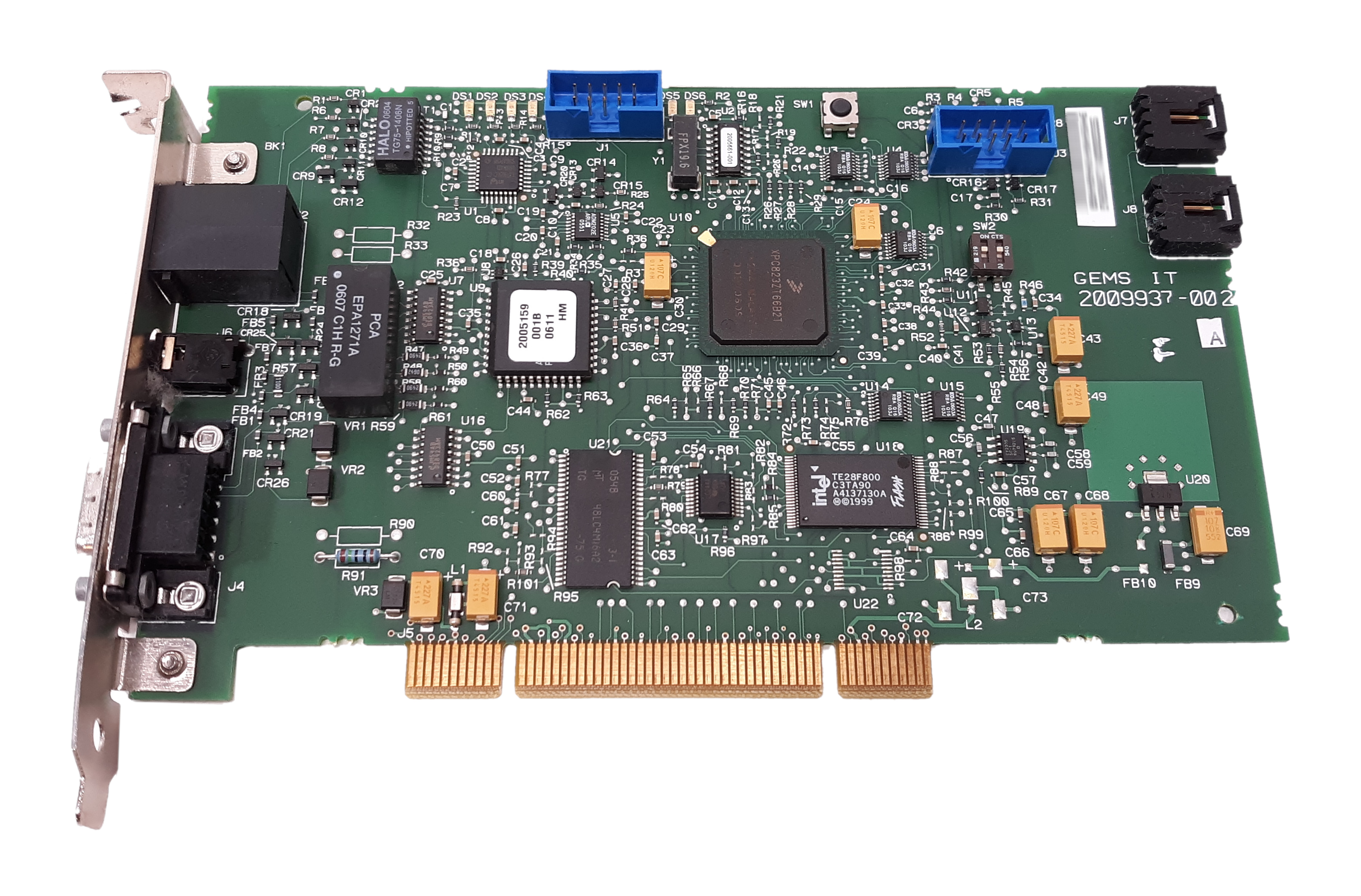 Intel GEMS IT Rev. A Ethernet Interface Card PCI GE Medical cardio Lab 2009937-002 2009936-002