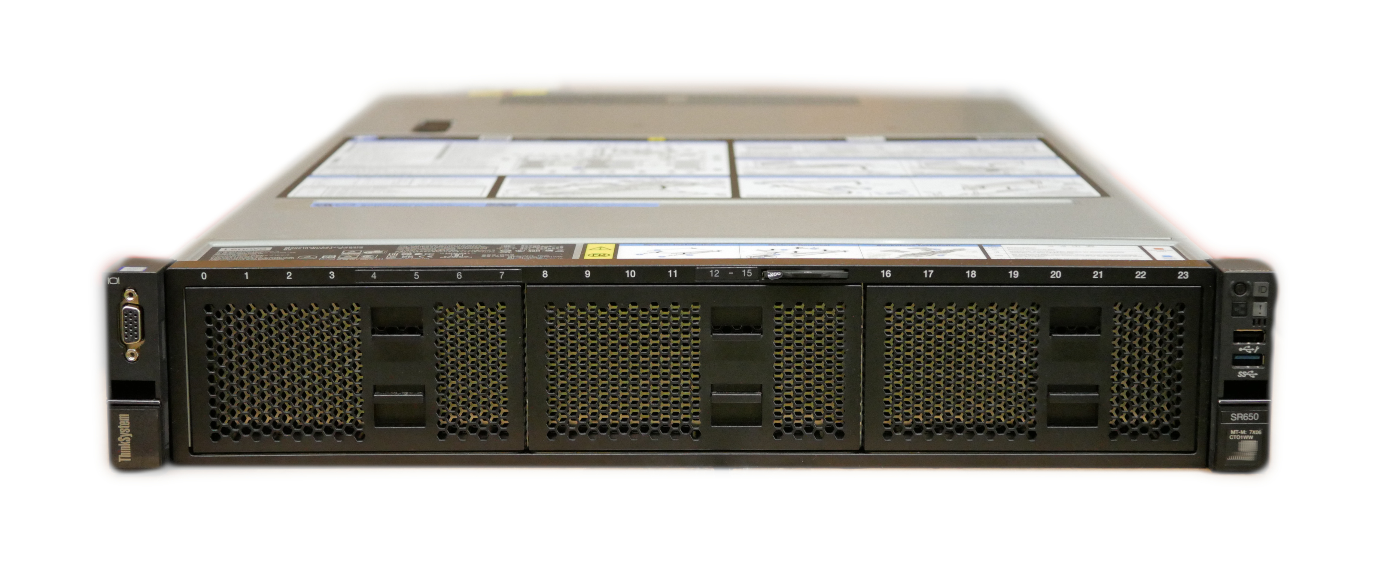 Lenovo Thinksystem SR650 Server MB + Chassis + 2xPSU + HS 03GX130 7X06A0FHNA