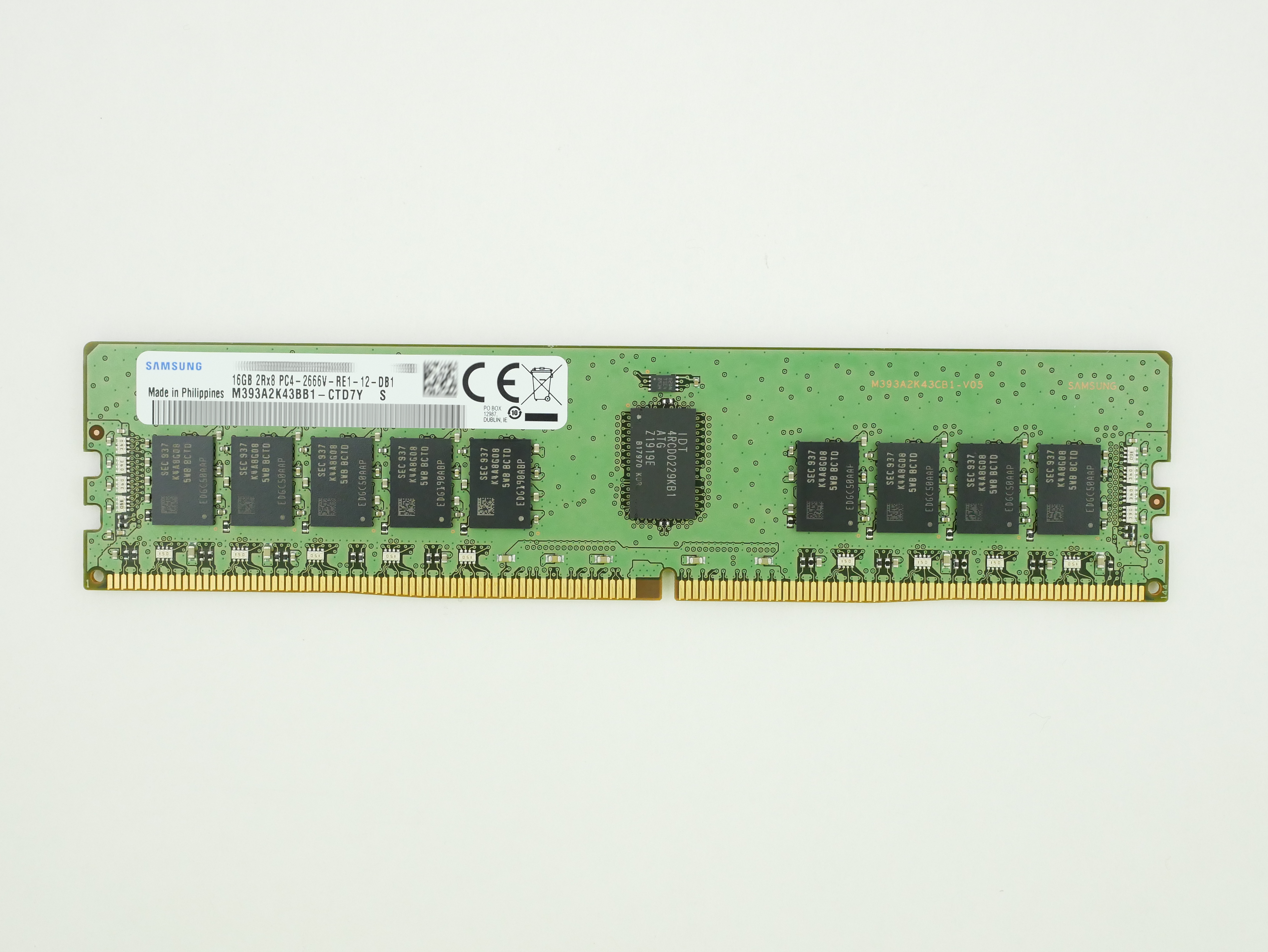 Lenovo Samsung 16GB M393A2K43BB1-CTD7Y PC4-2666V DDR4-2666 ECC Reg 01AG618