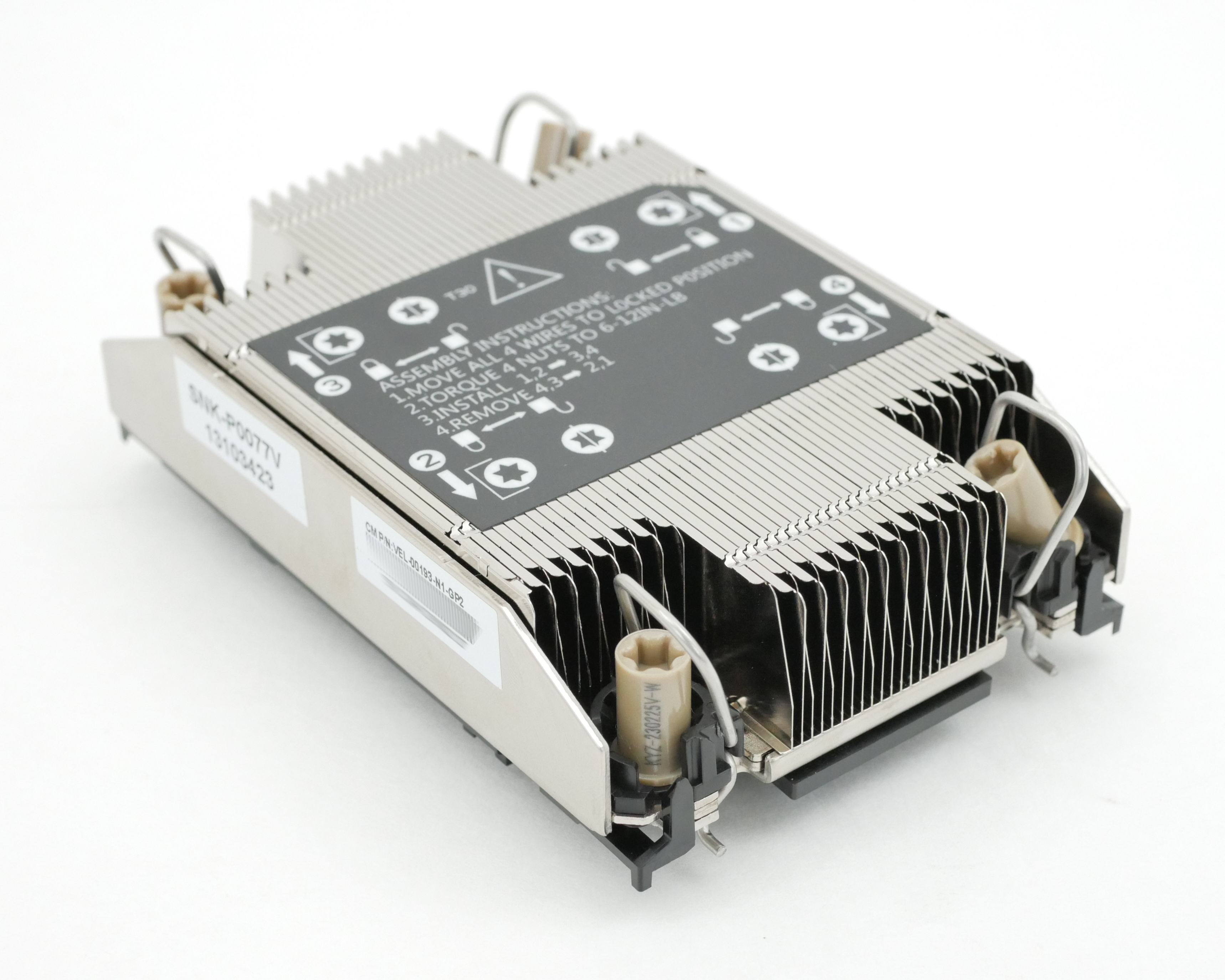 SuperMicro Passive CPU Heatsink 1U For X12 Generation VEL-00193-N1-GP2 SNK-P0077V