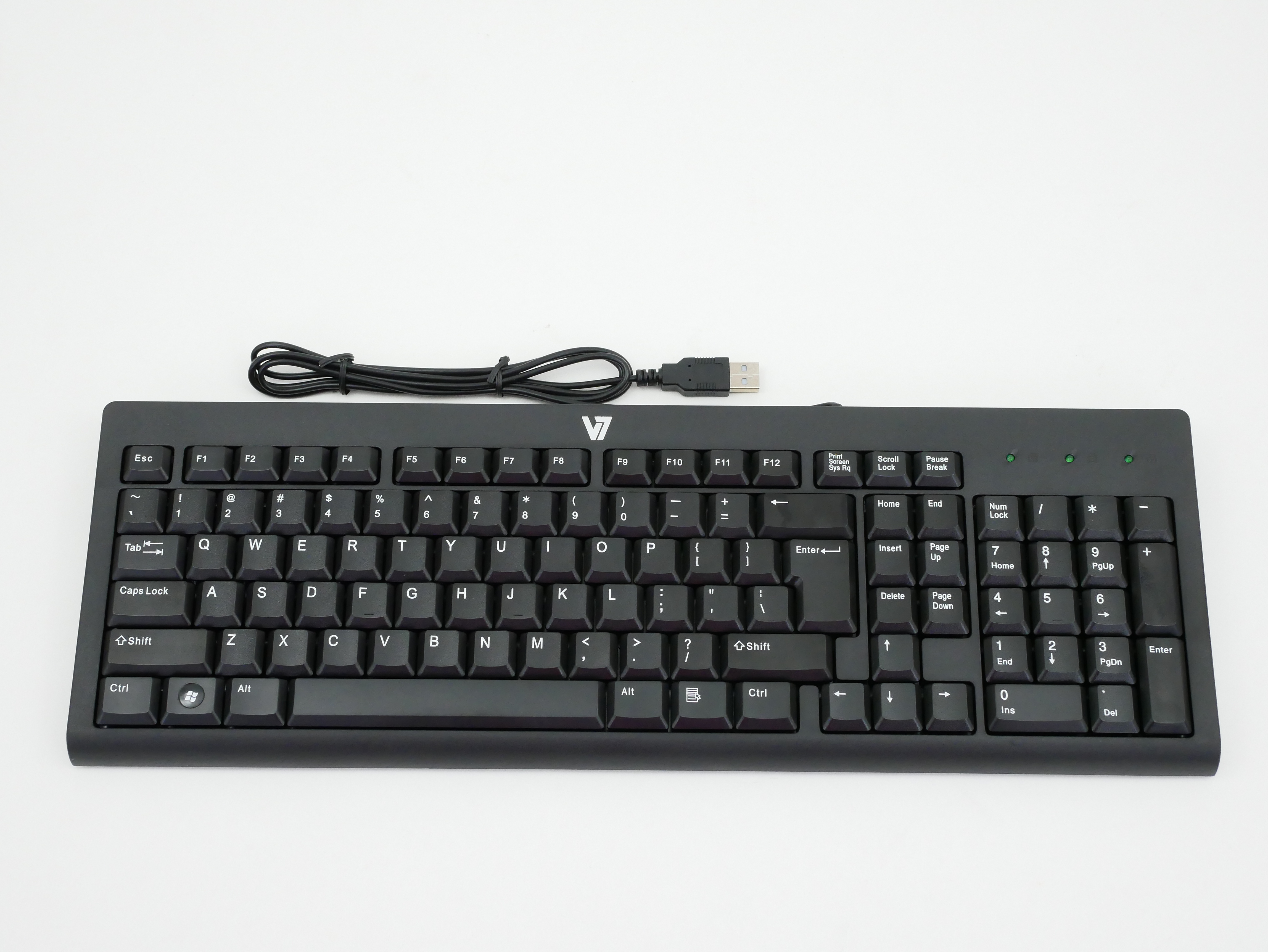 V7 USB Standard Corded Keyboard KC0A1-4N6P
