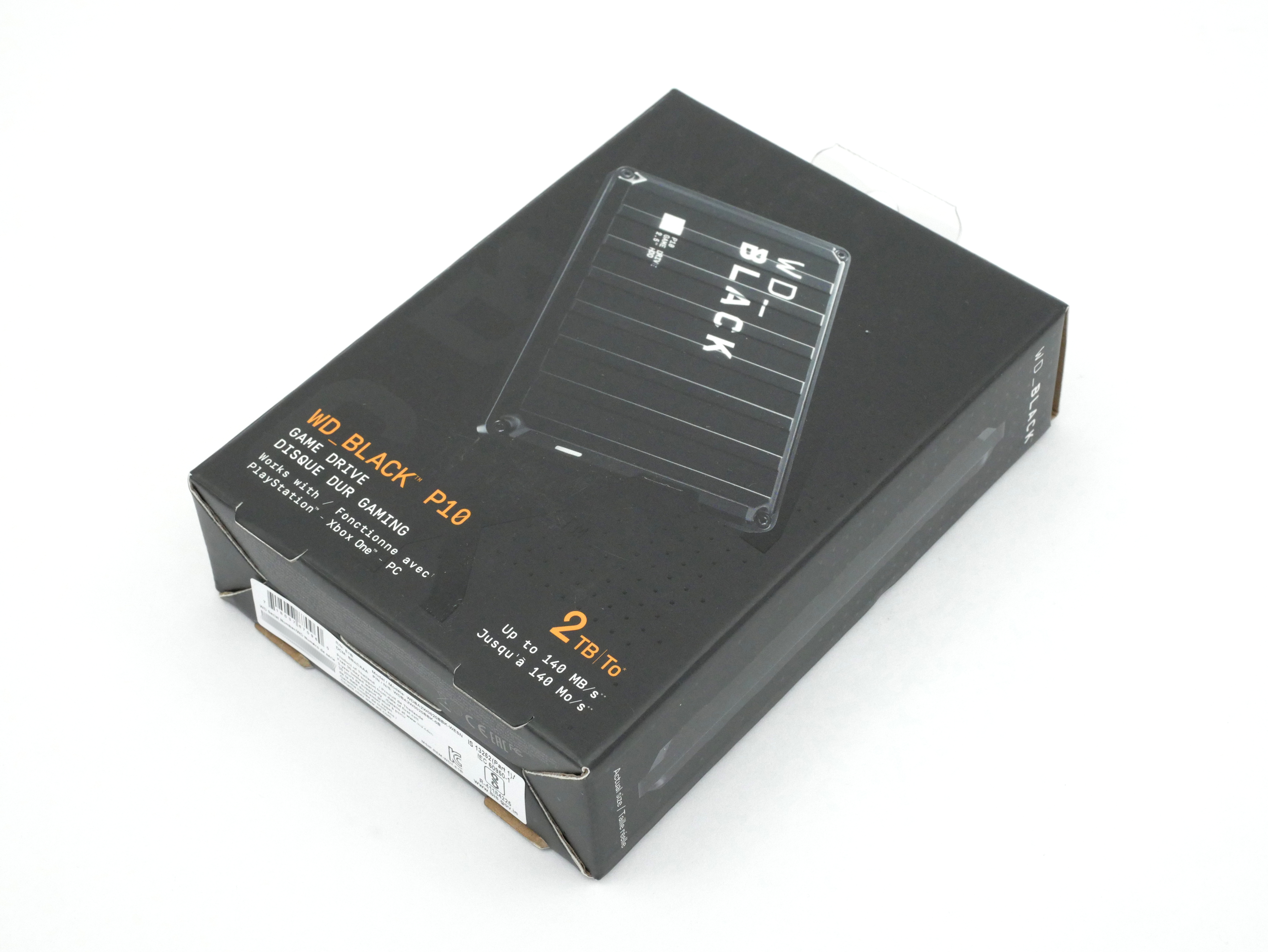 WD Black 2TB P10 Game Drive Portable External WDBA2W0020BBK-WESN