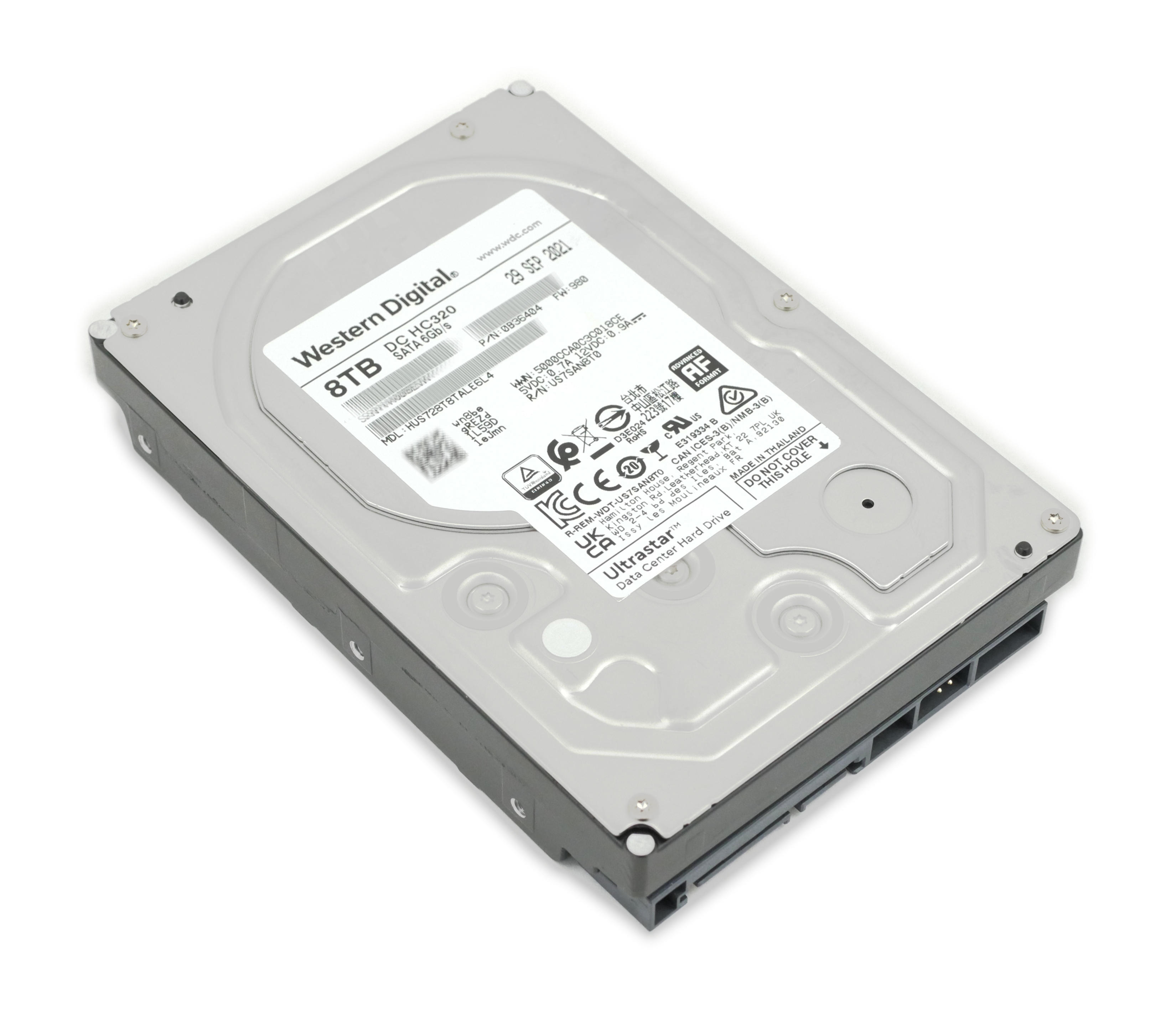Western Digital Ultrastar 8TB HC320 HUS728T8TALE6L4 7.2K RPM SATA 6Gb/s 0B36404