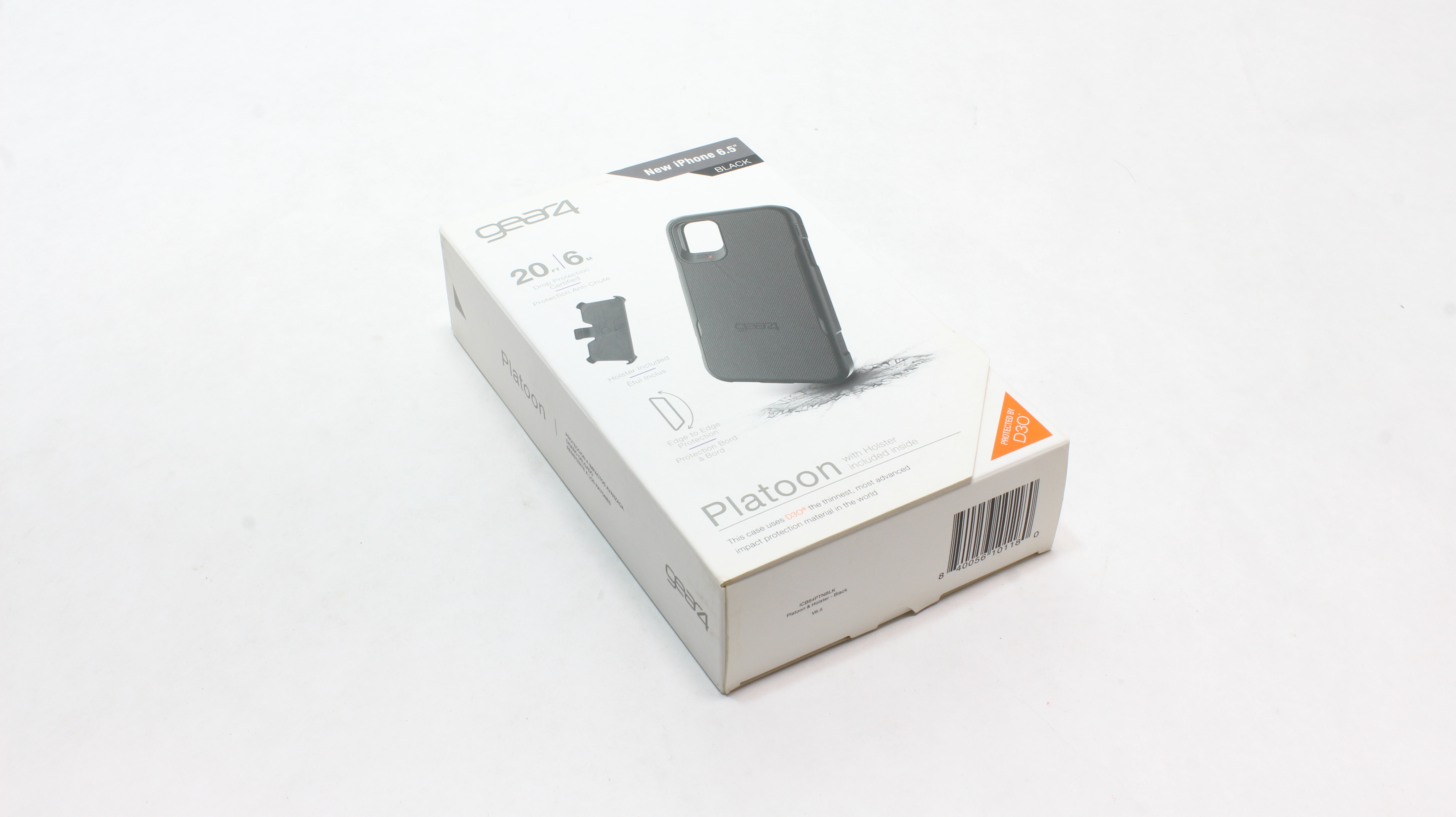 Zagg Gear4 D3O Platoon with Holster for iPhone 11 Pro Max Black ZAG-702003752