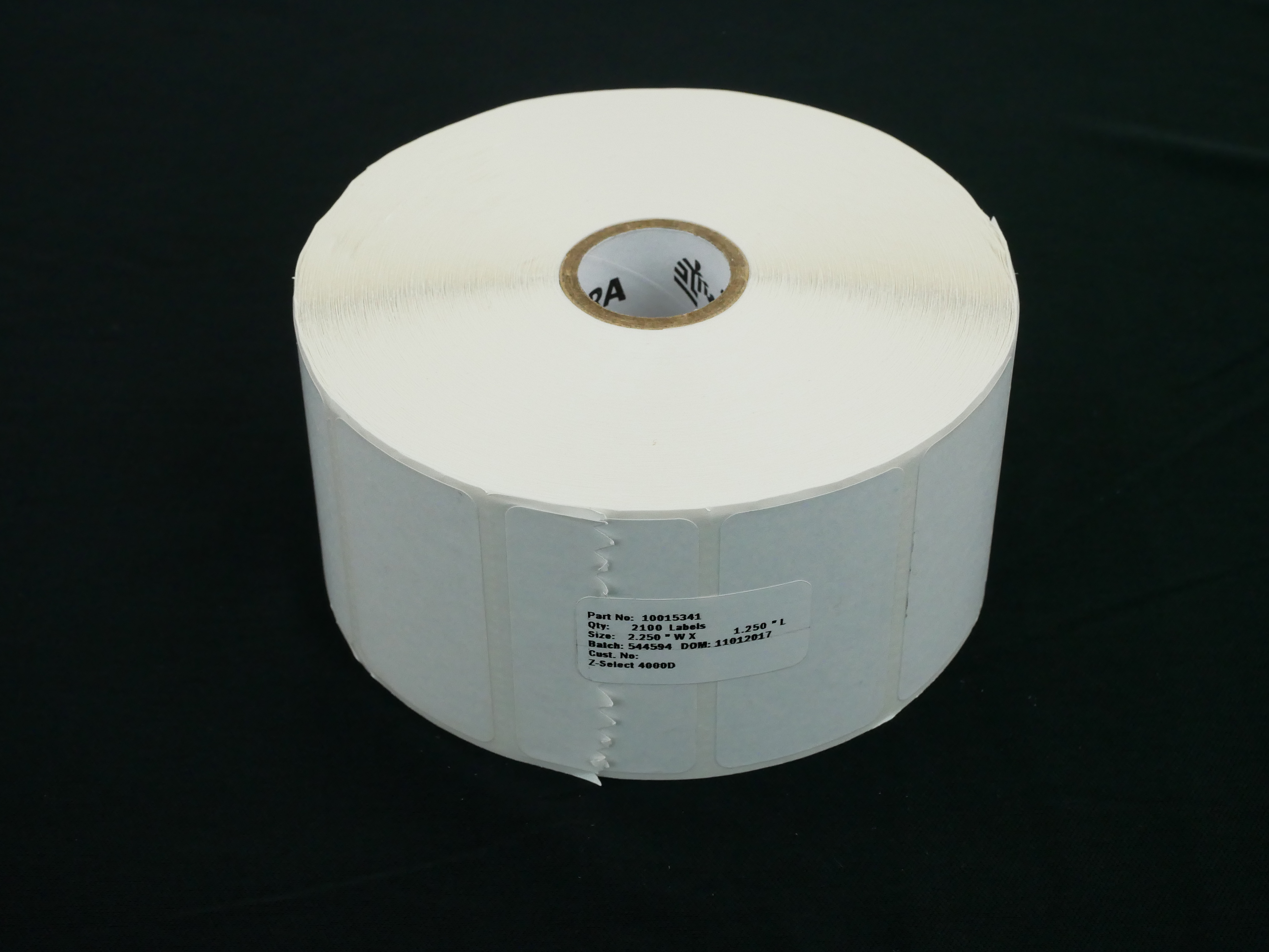 (1 Roll) Zebra Label Paper 2.25 x 1.25in Direct Thermal Z-Select 4000D 10015341