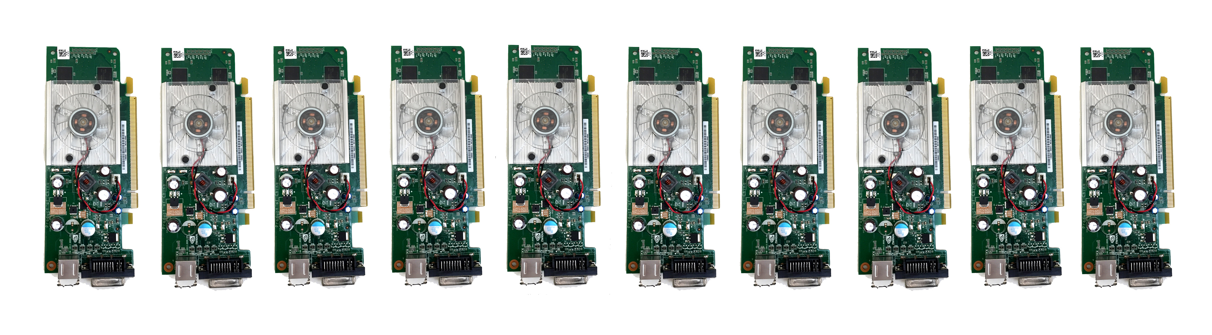 Lot of 10 nVidia GeForce 8440GS 256MB Video Cards (no bracket)