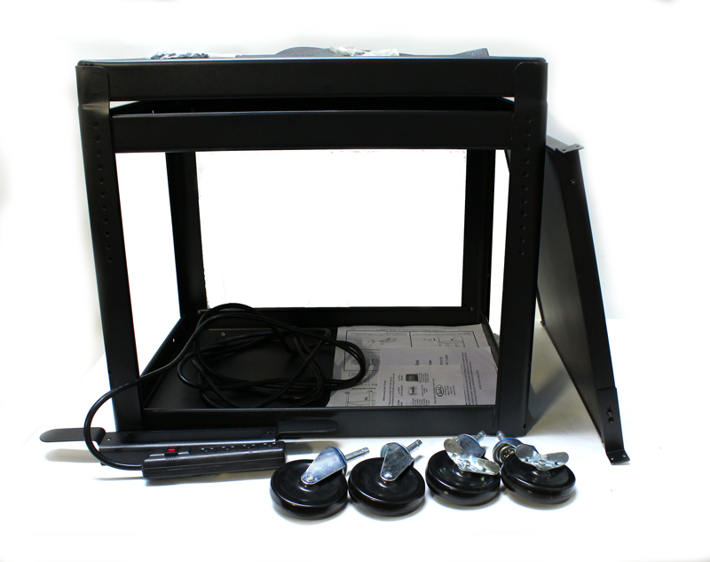 Hamilton Buhl Adjustable Height AV Steel Cart with Laptop Shelf SVCAB4226E