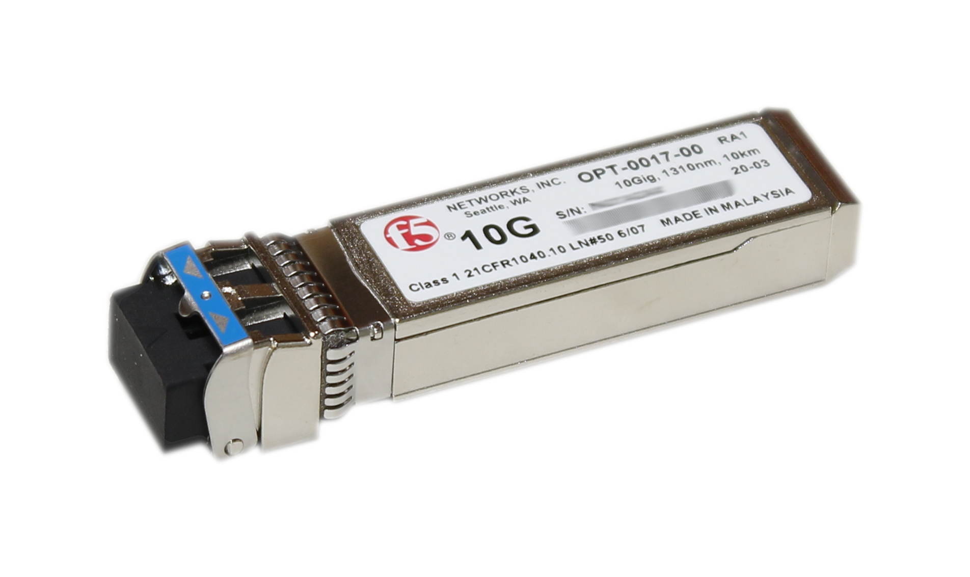 F5 Networks OPT-0017-00 10G SMF 1310nm 10km Transceiver F5-UPG-SFP+LR-R-BWIN