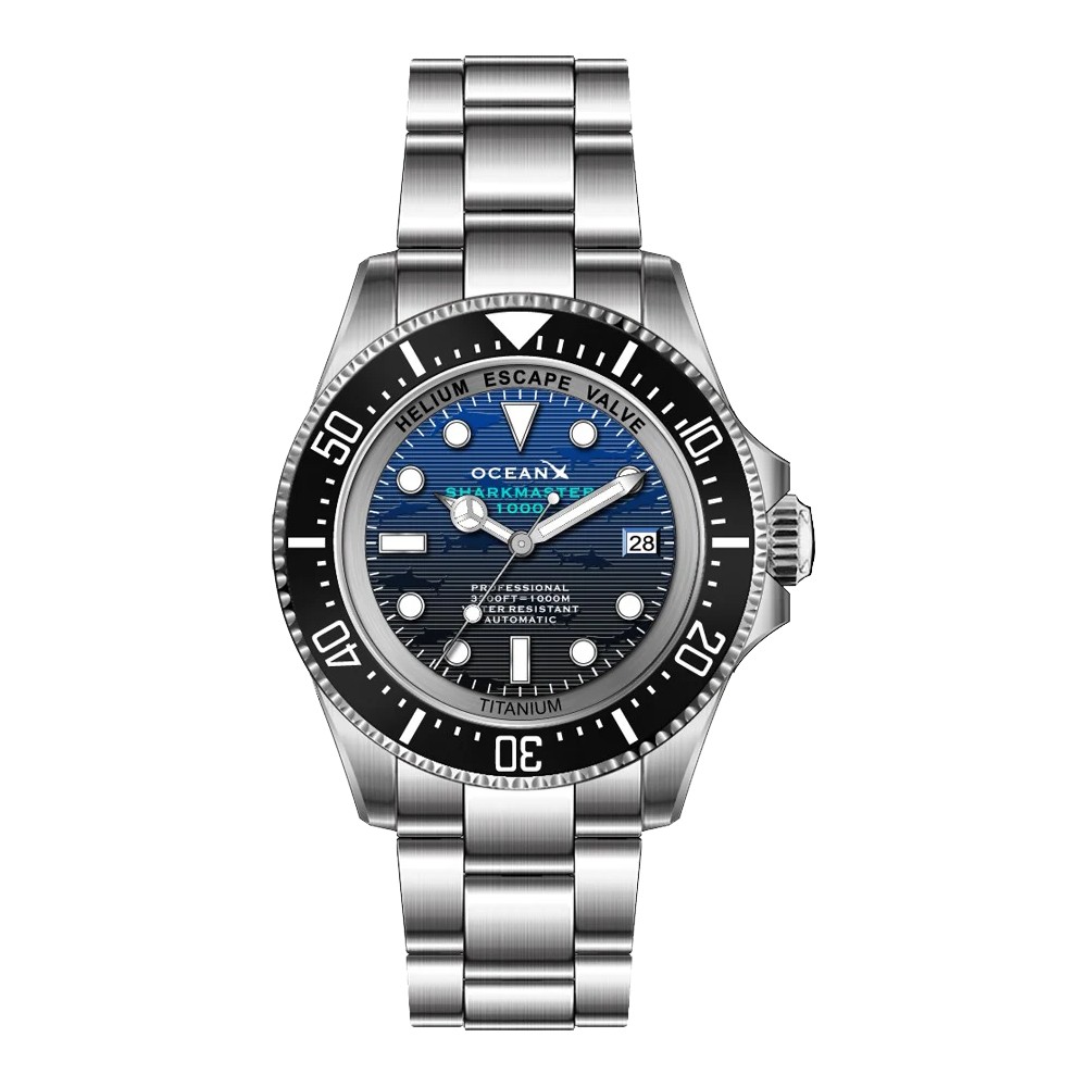 OceanX Sharkmaster 1000 Titanium 44mm Auto NH35 WR1000 SMTi1012 LIMITED EDITION