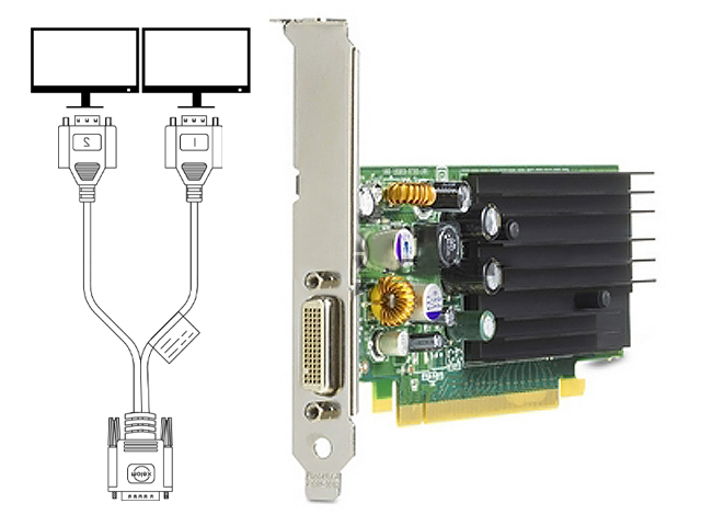 HP 396683-001 398685-001 EE061AA nVidia Quadro NVS 285 128MB x16 PCIE Video Card