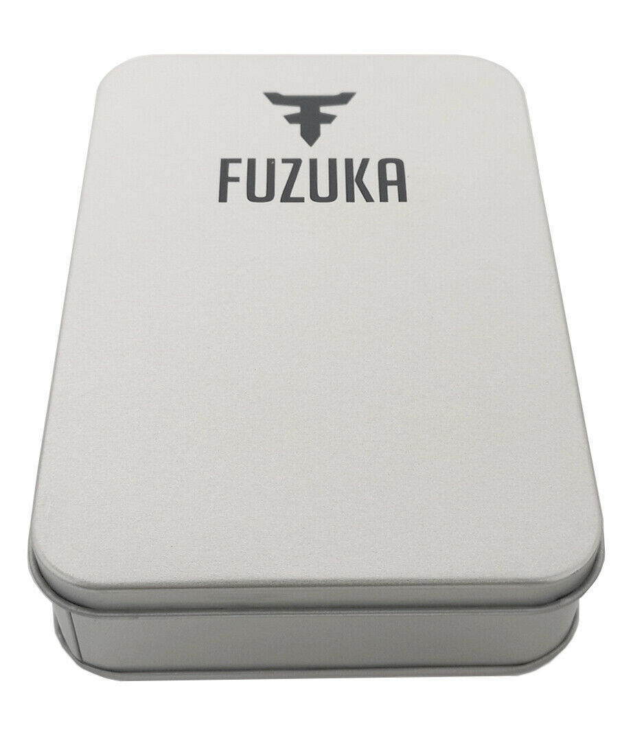 Fuzuka Brushed Black Gun Metal Tan Leather Japanese Ladies Youth Unisex Watch